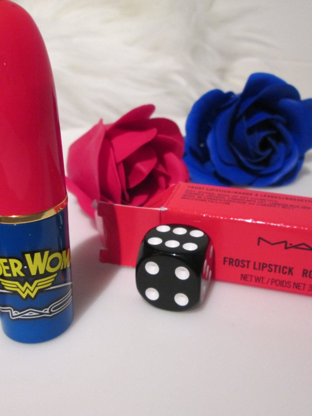 So cool Wonder Woman Frost Lipstick collector's New double boxed L.E.